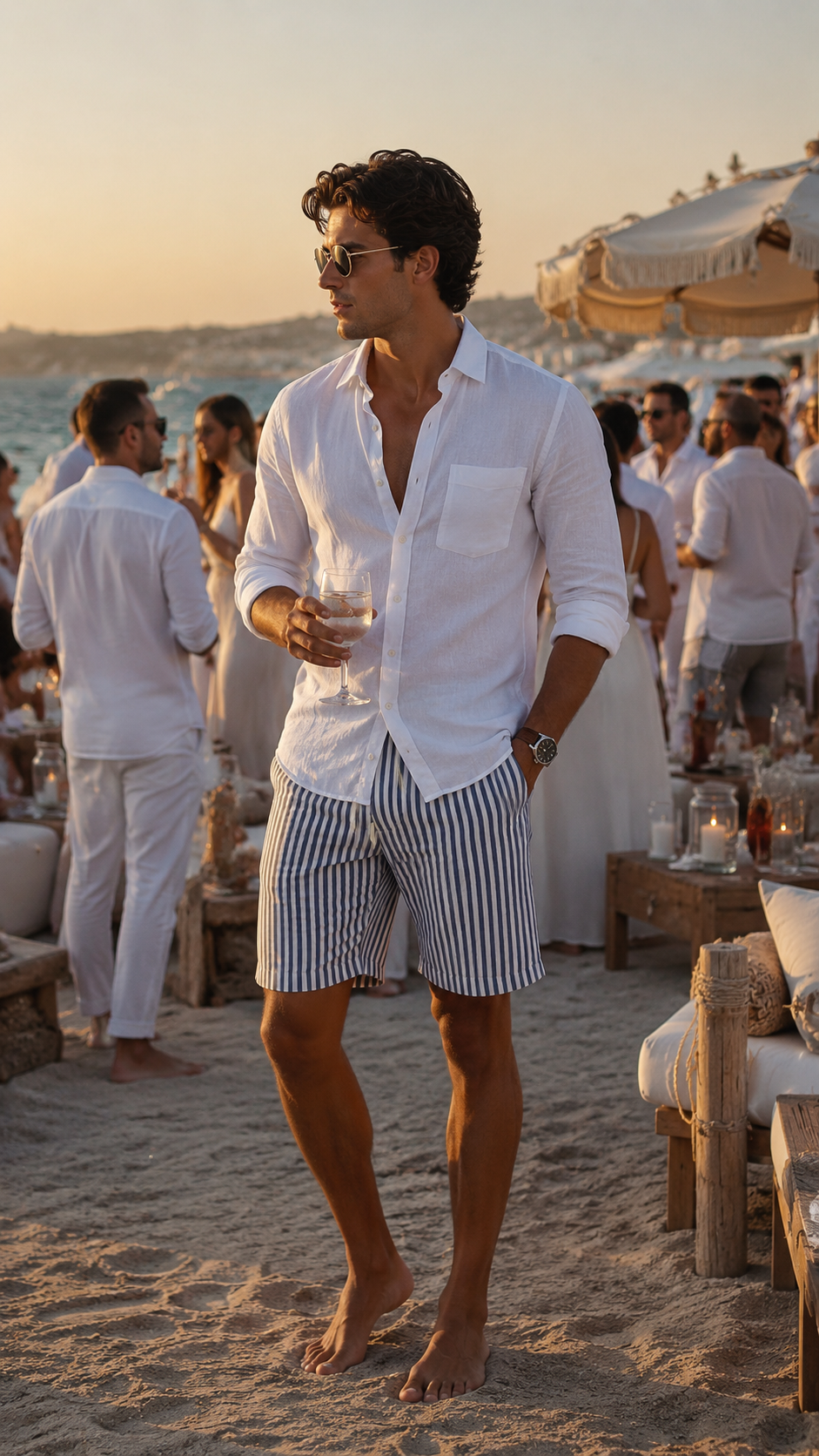 Virelli Striped Shorts