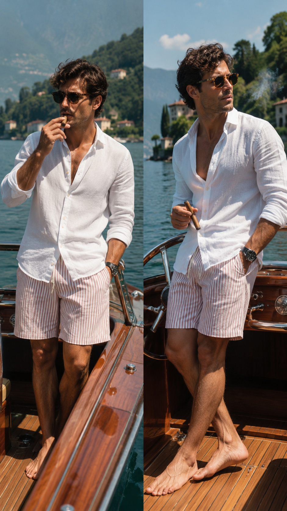 Virelli Striped Shorts