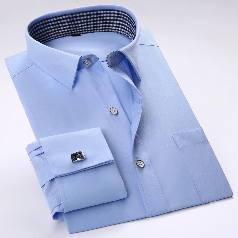 Virelli white cuffs and collar cufflink shirt