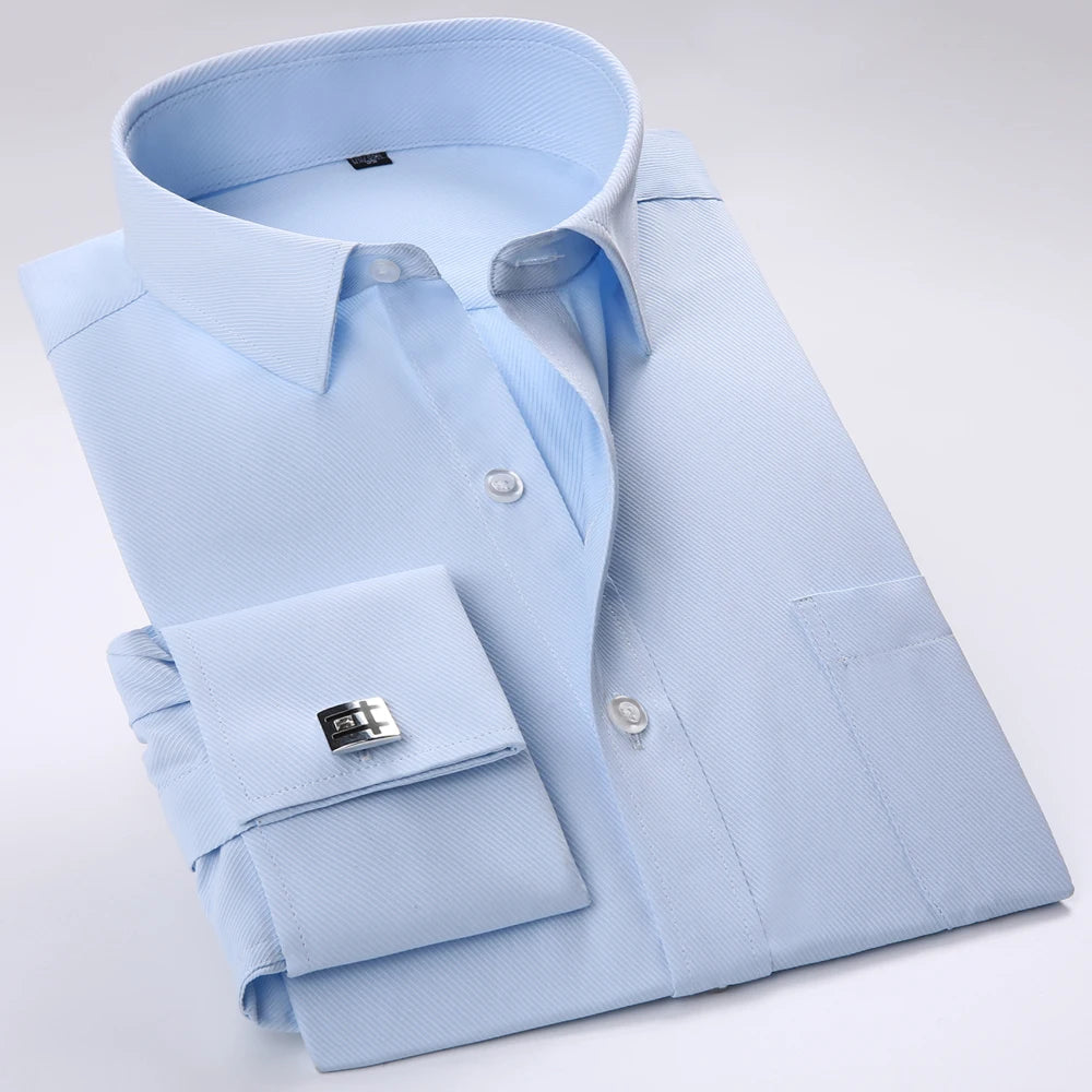 Virelli white cuffs and collar cufflink shirt