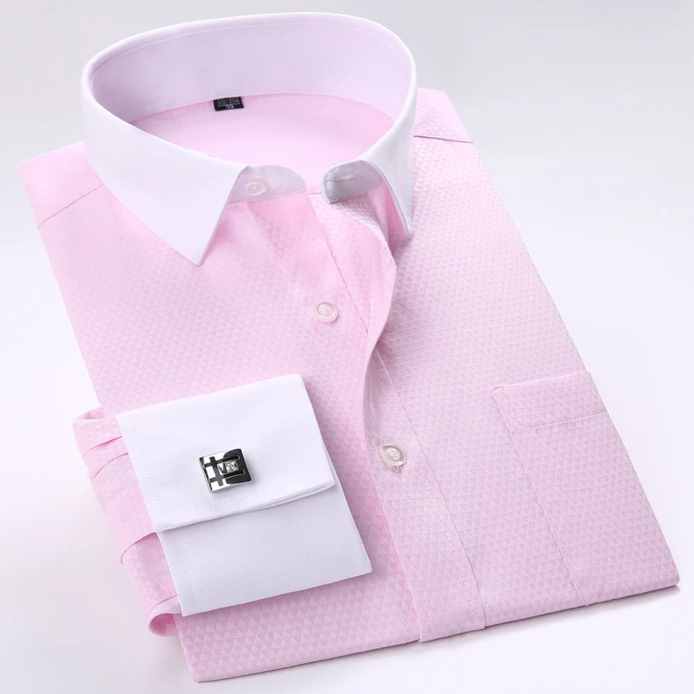 Virelli white cuffs and collar cufflink shirt