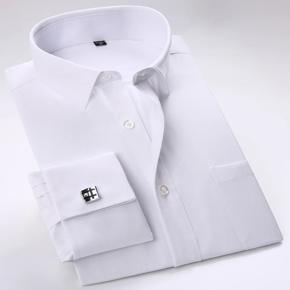 Virelli white cuffs and collar cufflink shirt