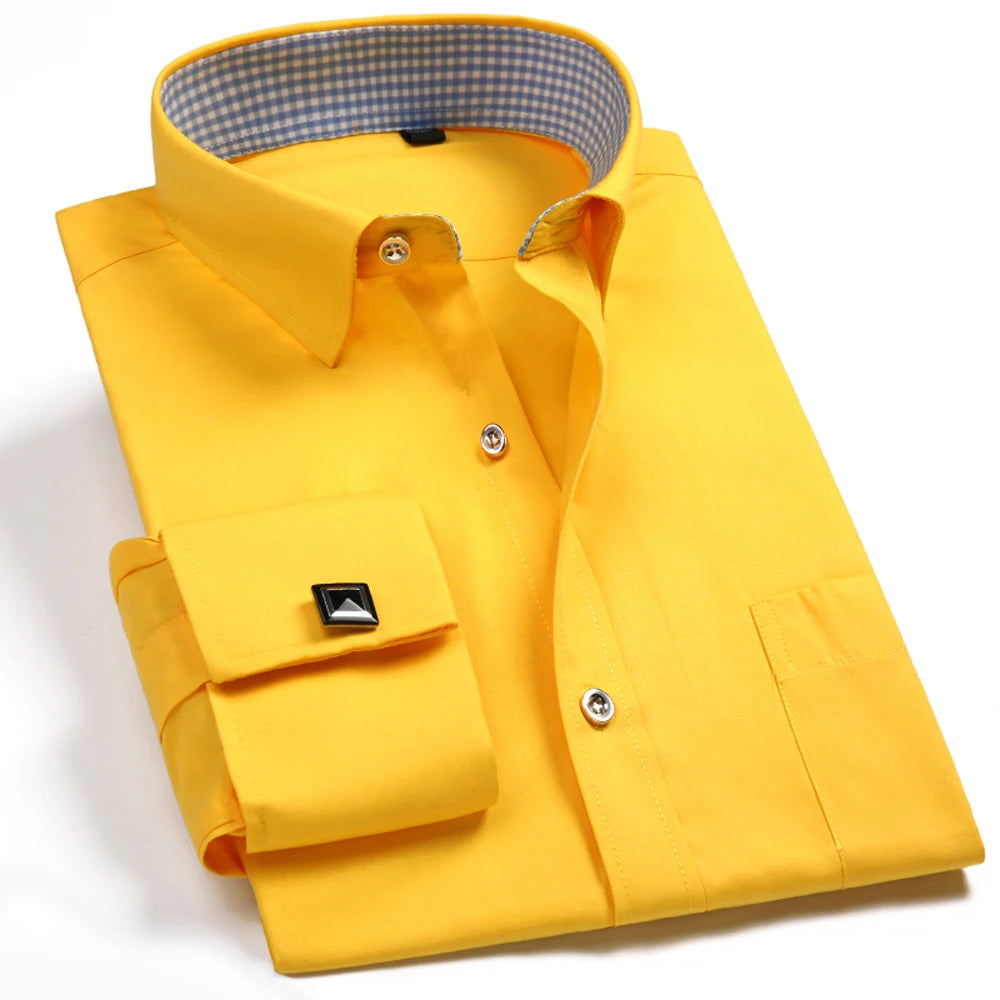 Virelli white cuffs and collar cufflink shirt